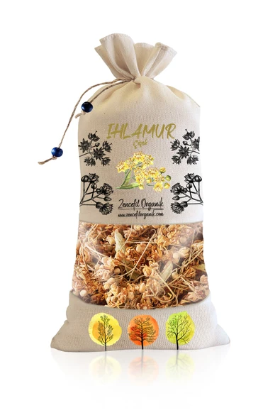 3 Adet Bez Torba Çiçek Ihlamur 140 Gr. X 3 Ad. Yeni Mahsül Saf Çiçek Ihlamur - Resim 2