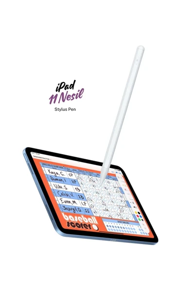 iPad A16 11 Nesil 2025 Avuç İçi Reddetme Özellikli Dokunmatik A3355 iPad Tablet Kalemi ürün görseli 1