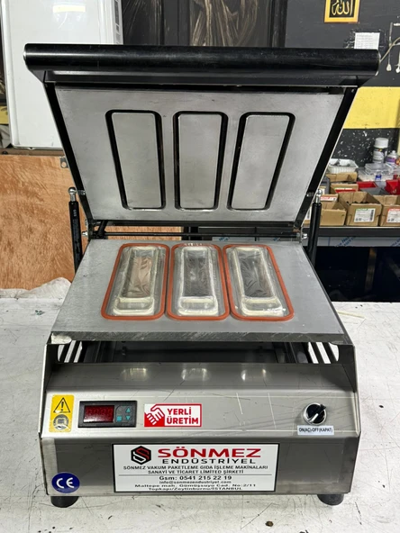 Sönmez Vakum Çiğköfte Dürüm Paketleme Makinesi Sos + Dürüm - Resim 2