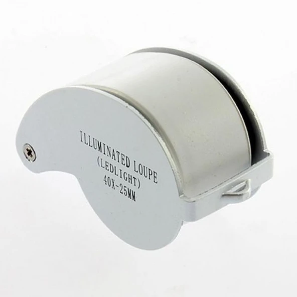 Mini 40X25Mm Takı Büyüteç Cep Büyüteç Teftiş Elmas Pullar Madeni Kontrol Lup Mg21011 - Resim 4
