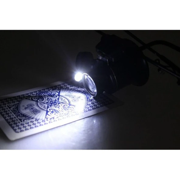 Gözlük Model 20X16Mm Optik Lens Led Işık Monoküler Büyüteç - Resim 3