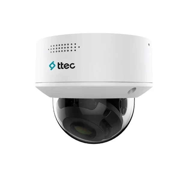 Nif Bilişim Ttec IPDM-2330L-WMASZ/S 2mp 2.7-13.5mm Motorize Lensli Dahili Sesli 30 Metre H.265+ IP Dome Kamera ürün görseli 1