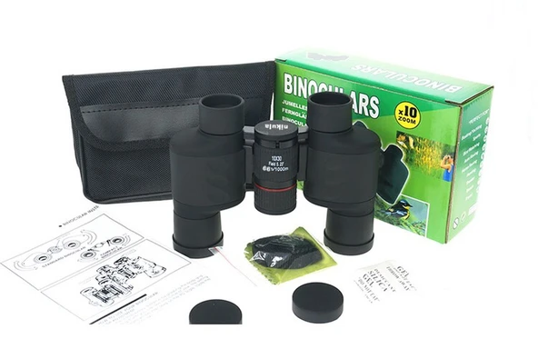 10X30   Mavı Mercekli Kauçuk Kaplamalı Kamp Dürbün ürün görseli 1