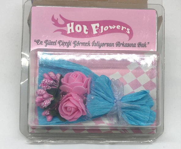 Hot Flowers, Mini Buket Love Flowers Tasarım Pembe Çiçek, Koleksiyonluk, Sevgiliye Hediye Çiçek ürün görseli 1