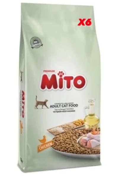 Tavuklu 1 Kg X6 Yetişkin Kedi Maması Orjinal Paket - Resim 4