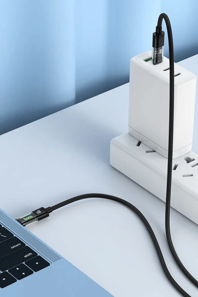 Hoco U116 1.2M 60W Type-C to Type-C Şarj Data Kablosu - Resim 2