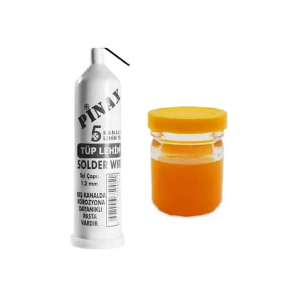 Tüp Lehim Teli 25 Gr 1.2mm + Lehim Pastası - 40gr ürün görseli 1