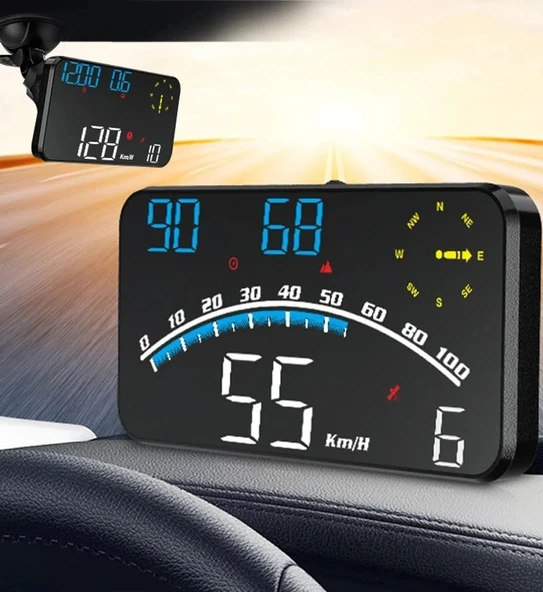 DailyTech G10 Otomatik Hud Ekran Araba Projektör Alarmı Hız Göstergesi ürün görseli 1