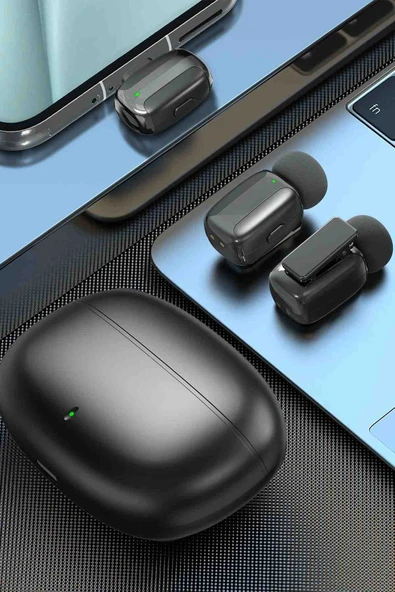 Fuchsia MC16L Lightning Uçlu Gürültü Engelleme Özellikli 2 Adet Kablosuz Dijital Yaka Mikrofonu - Resim 4