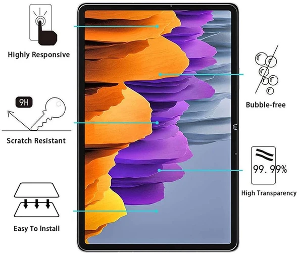 Galaxy Tab S7 T870 Fuchsia Tablet Blue Nano Screen Protector ürün görseli 1