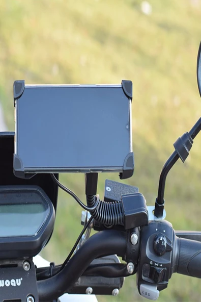 Fuchsia  EH140 Motorsiklet İçin Ayarlanabilir Telefon Tutucu - Resim 3