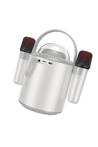 BS59 Sedefli Kablosuz BT Hoparlör Mikrofonlu Ses Bombası - Resim 10