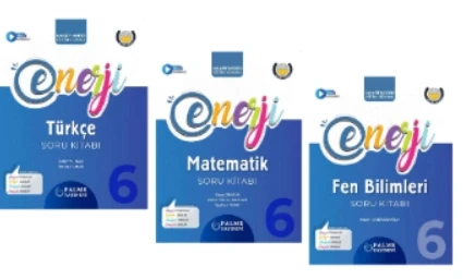 PALME YAYINEVİ 6.SINIF ENERJİ TÜRKÇE - MATEMATİK - FEN BİLİMLERİ SORU KİTABI ürün görseli 1