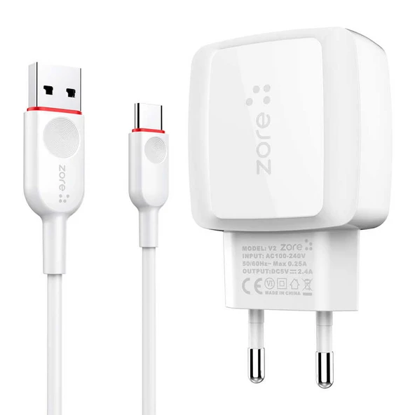 Fuchsia Vest Serisi V2 Type-C 2 in 1 Şarj Seti - Resim 9