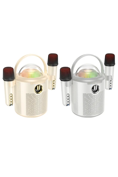 BS59 Sedefli Kablosuz BT Hoparlör Mikrofonlu Ses Bombası - Resim 11