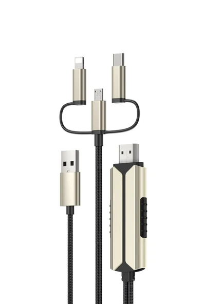 Fuchsia  HM14 2m FHD 3in1 to HDMI Kablo ürün görseli 1