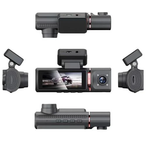 TECHSMART 4K 2 KAMERALI GPS WIFI ARAÇ İÇİ KAMERA ürün görseli 1