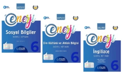 PALME YAYINEVİ 6.SINIF ENERJİ SOSYAL BİLGİLER - DİN KÜLTÜRÜ - İNGİLİZCE SORU KİTABI ürün görseli 1