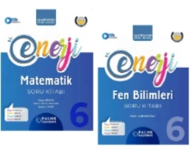 PALME YAYINEVİ 6.SINIF ENERJİ MATEMATİK- FEN BİLİMLERİ SORU KİTABI ürün görseli 1