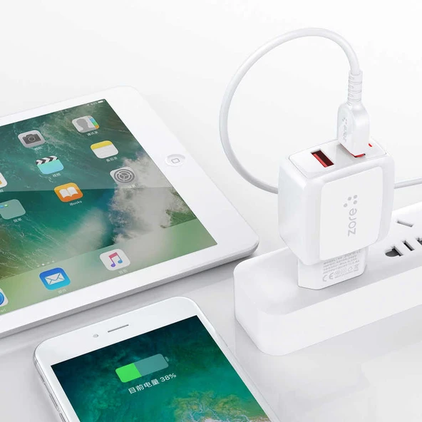 Fuchsia Vest Serisi V2 Lightning 2 in 1 Şarj Seti - Resim 6