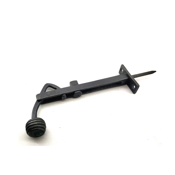 Antika Tarz Dekoratif Pirinç Ayarlı Panjur Stoperi - 150x55 mm, Oksit ürün görseli 1