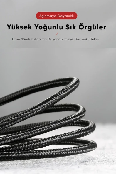 Samsung-Huawei-LG Cihazlar İçin Micro Usb Kablo 1M - Resim 2