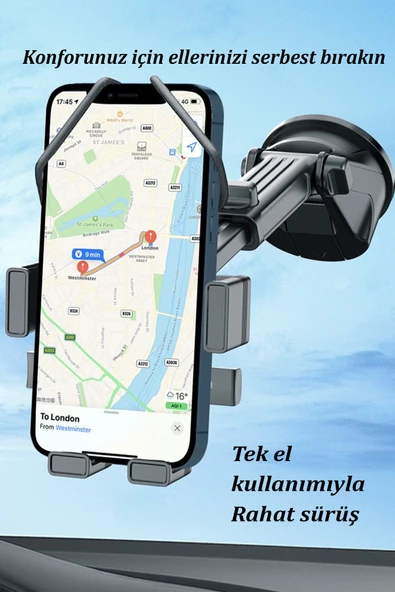 Qpen EH246 Yapışkanlı Ayarlanabilir Araç Tutucu - Resim 4