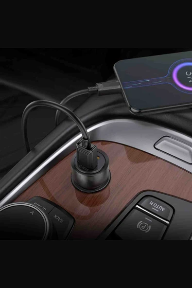 Hoco Z52 PD 38W Type-C ve USB Çıkışlı Araç Şarjı - Resim 2