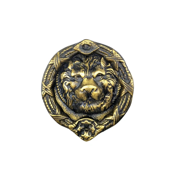 Antika Tarz Dekoratif Pirinç Aslan Kapı Tokmağı, Taktak - 185 mm, Antik ürün görseli 1