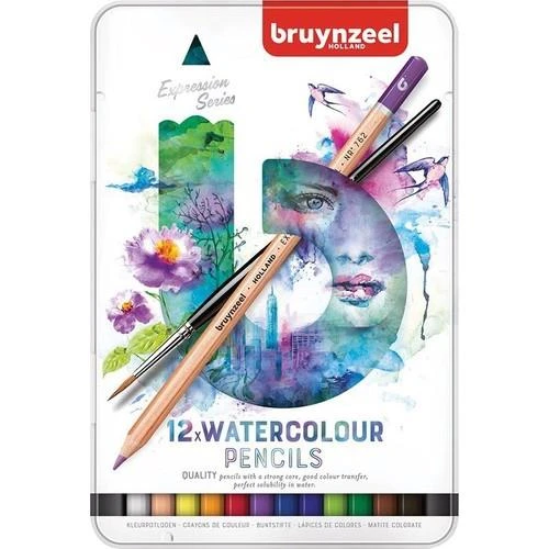 BRUYNZEEL EXPRESSION AQUARELLE 12'Lİ KURU-SULU KALEM BOYA SETİ