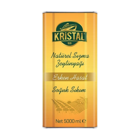 Kristal Erken Hasat Sızma Zeytinyağı 5 Lt Teneke ürün görseli 1