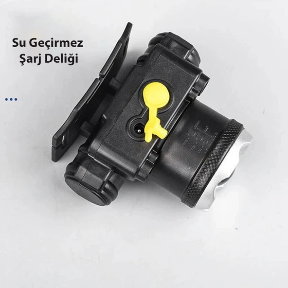 DailyTech Profesyonel Su Geçirmez 6000 Lümen Zoomlu Kafa Feneri - Resim 6