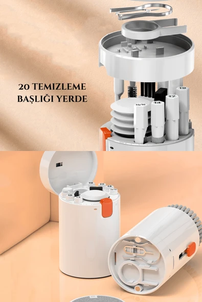 Fuchsia Q20 20 in 1 Çok Fonksiyonlu Portatif Elektronik Cihaz Temizleme Kiti - Resim 6