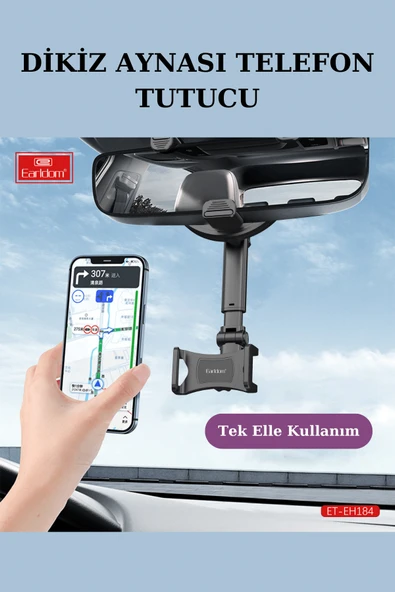 Fuchsia Dikiz Aynası Uyumlu Teleskopik Ayarlı Telefon Tutucu - Resim 2