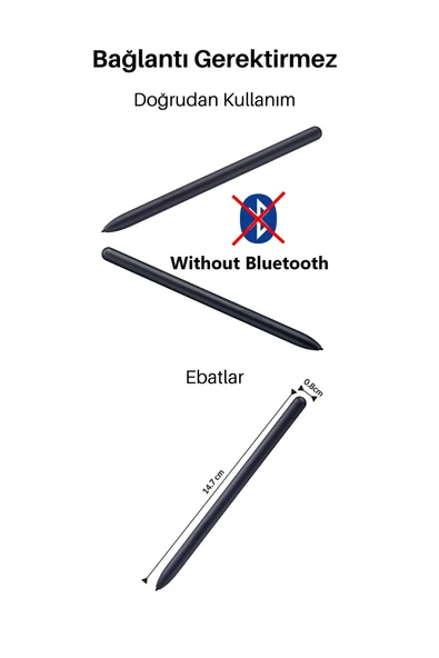 S Pen Galaxy Tab S10 - S11 Serisi Uyumlu Dokunmatik Yazım Çizim Tablet Kalemi - Resim 5