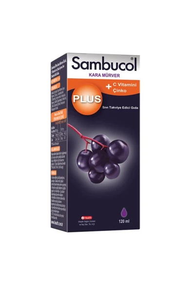 Sambucol_Plus Şurup 120 Ml - SKT:12/2026 ürün görseli 1