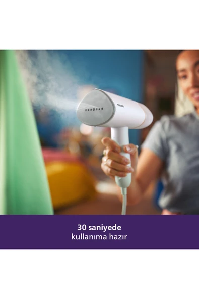 Philips 3000 Serisi 1000 W El Tipi Buharlı Düzleştirici STH3020/10 - Resim 3