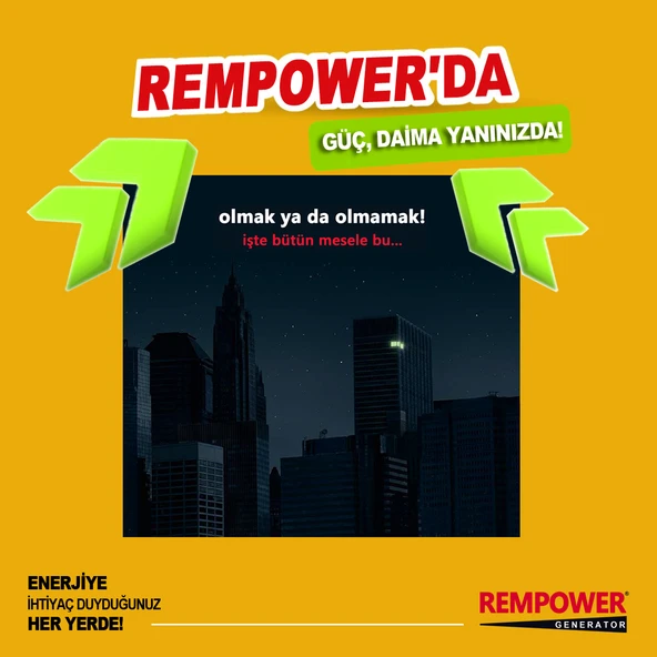 Rempower RG 13000 E Marşlı 13 kVA Monofaze Benzinli Jeneratör - Resim 3