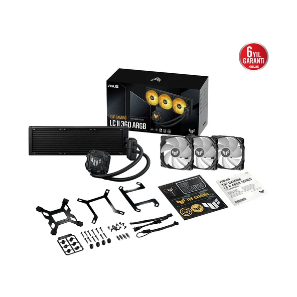 ASUS TUF GAMING LC II 360 ARGB AIO AURA SYNC LGA 1700/AM5 Destekli Sıvı İşlemci Soğutucusu - Resim 5