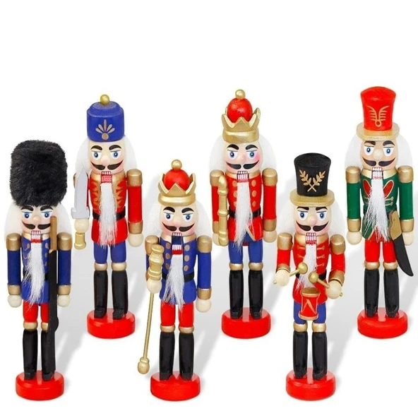 Kurşun Asker Ahşap Dekoratif Eşya 13 Cm 6 Lı Set ürün görseli 1