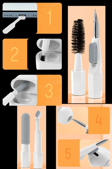 Fuchsia Q20 20 in 1 Çok Fonksiyonlu Portatif Elektronik Cihaz Temizleme Kiti - Resim 3