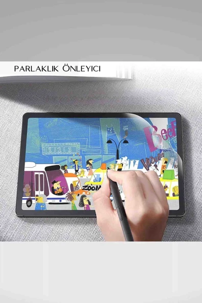 Galaxy Tab S10 FE Uyumlu 10.9" Gerçek Kağıt Hissi Parlama Önleyici Paper Like Ekran Koruyucu - Resim 4