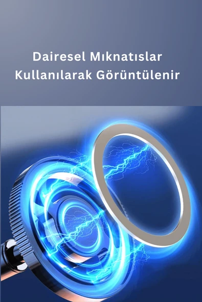 Qpen Q38 Ayarlanabilir Yapışkanlı Manyetik Magsafe Araç Tutucu - Resim 4