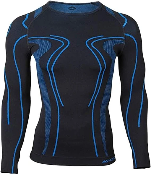 Hi-tec Termal İçlik Üst Siyah Mavi - Hi Tec Outdoor İçlik Termal İç Giyim ürün görseli 1