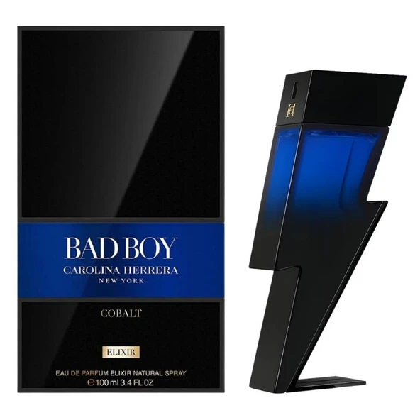 Carolina Herrera Bad Boy Cobalt Elixir EDP 100 ml Erkek Parfümü - Resim 2