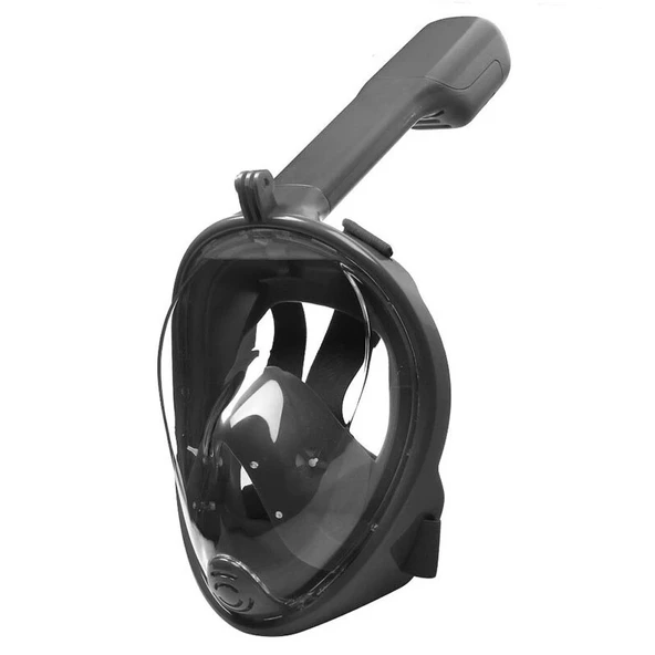 DailyTech Tam Yüz Dalış Maskesi Slikon Şnorkel Full Face - DailyTech - SİYAH - S/M ürün görseli 1