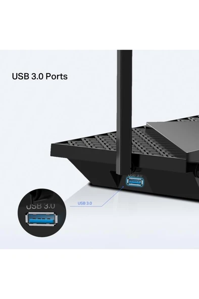TP-Link Archer AX72 Pro 4 Port 5400 Mbps Router Teşhir - Resim 2
