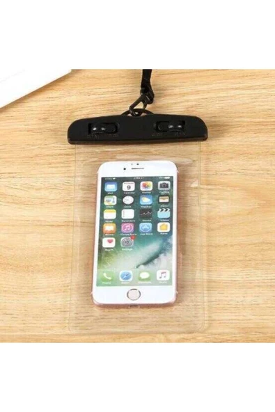 Fuchsia Standart Ebatlarda Universal Su Geçirmeyen Telefon Kılıfı - Resim 7