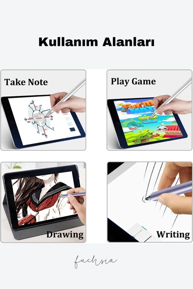 HonorPad Tablet Serisi Uyumlu Dokunmatik Ekran Kalemi Yazı ve Çizim Tablet Kalemi - Resim 5