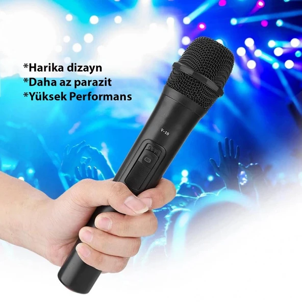 DailyTech Evrensel Vhf Profesyonel Kablosuz Mikrofon - Resim 5